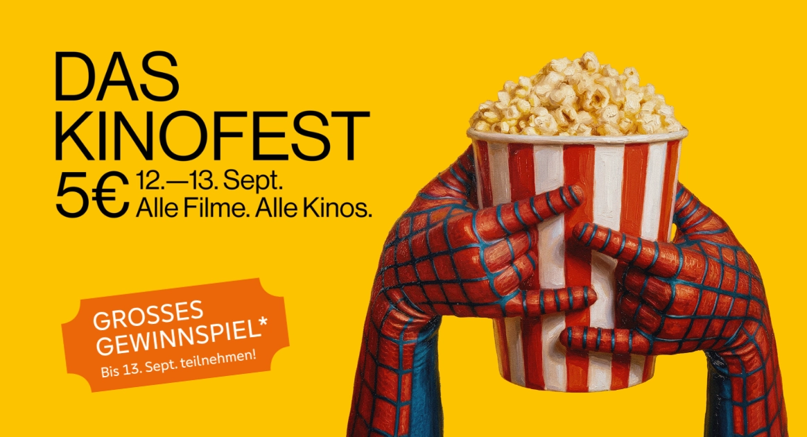 Visual für das Gewinnspiel zum Kinofest am 12. und 13. Dezember 2026